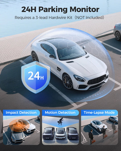 4K Car Dash Camera with GPS WiFi WDR & G-Sensor