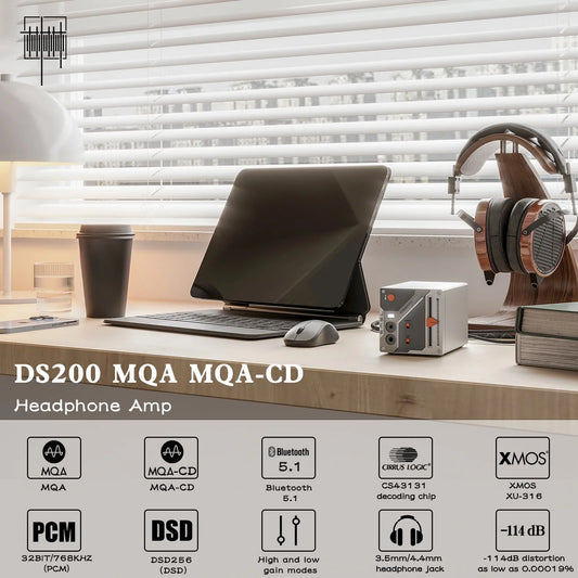 Hi Res Bluetooth Headphone Amplifier with Dual CS43131 Chips