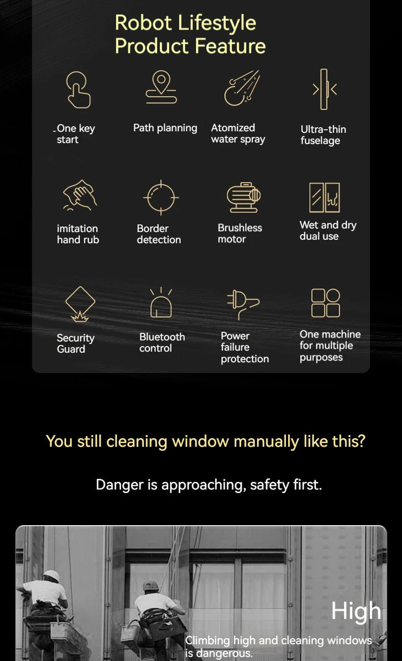 Smart Robotic Window Cleaner with Spray & Edge Detection
