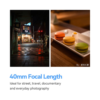 Sony FE 40mm F2 Full Frame AF Lens