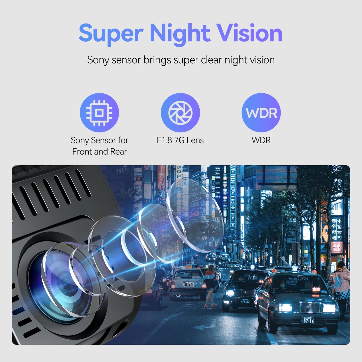 4K Ultra HD Dual Car Dash Camera with Parking Mode