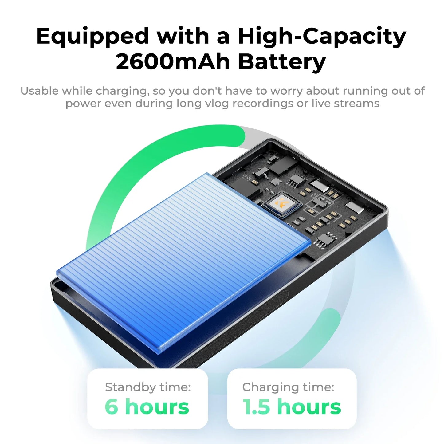 Wireless Magnetic Phone Monitor 1080p Vlog Screen