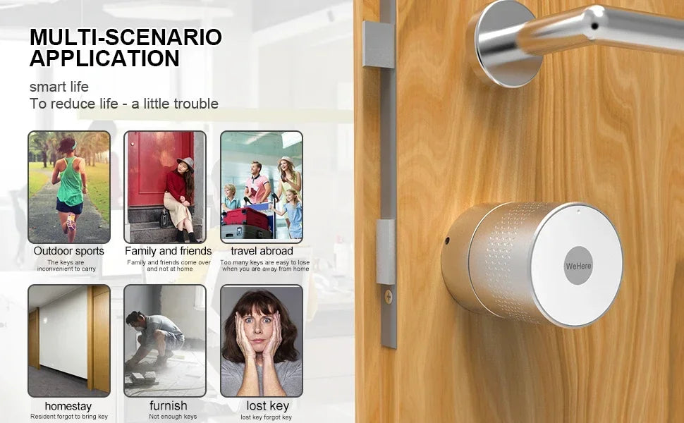 WiFi Smart Door Lock with Fingerprint and Google or Alexa Control