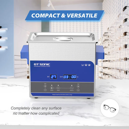 Portable 3L Ultrasonic Cleaner with Digital Controls