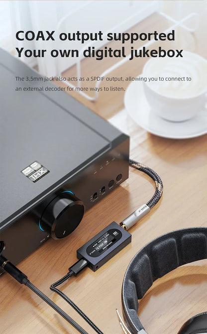 Portable USB DAC AMP with Lightning Cable Hi Res Audio