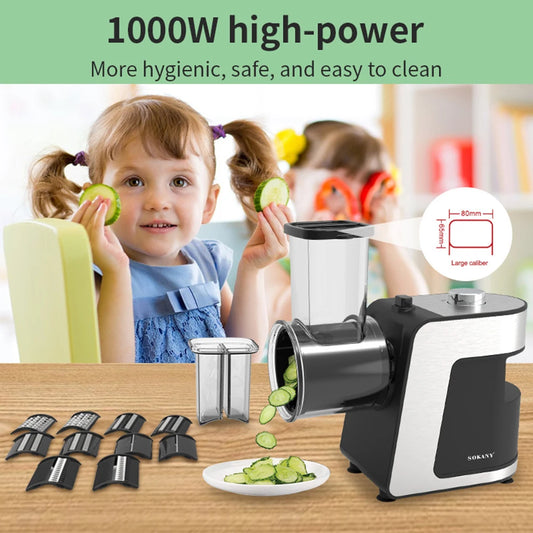 High Power Stainless Steel Multi Function Kitchen Chopper 1000W