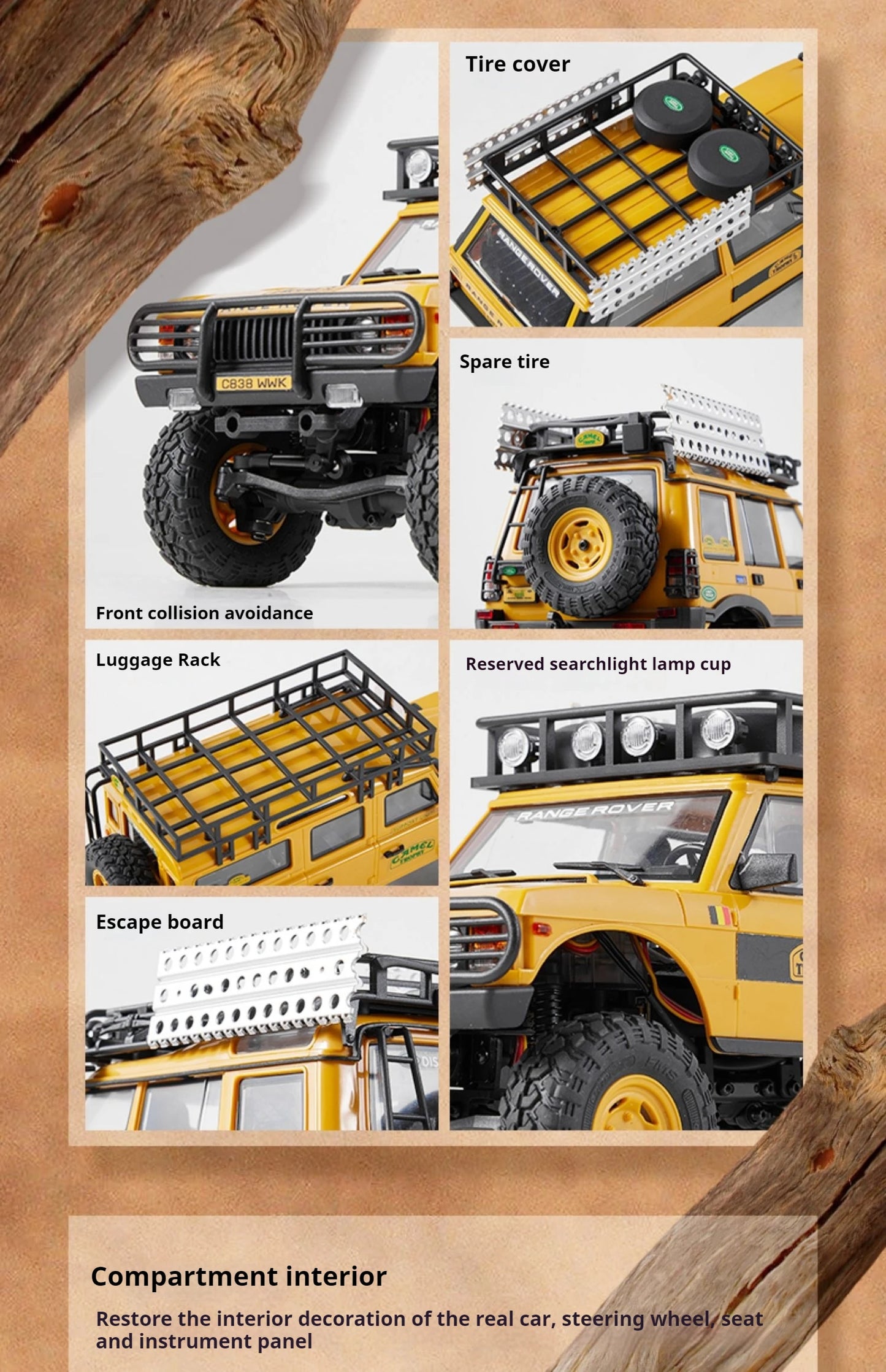 1/24 RC Crawler Range Rover 4WD Off-Road Vehicle