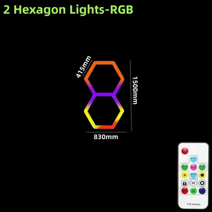 Hexagon RGB Honeycomb Chandelier RGB-Frame 3421