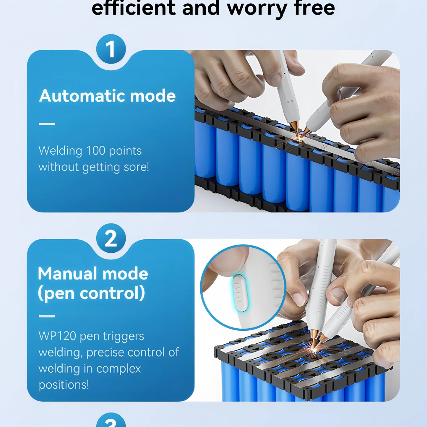 Portable Battery Spot Welder 10000mAh DIY Welding Machine