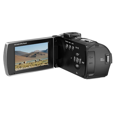 4K Vlogging Camcorder with IR Night Vision 18X Zoom