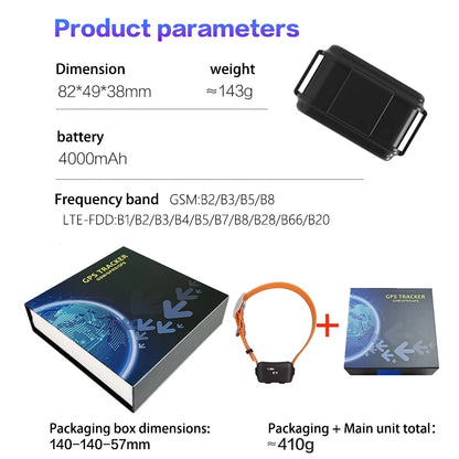 Waterproof Dog GPS Tracker for Hunting and Training