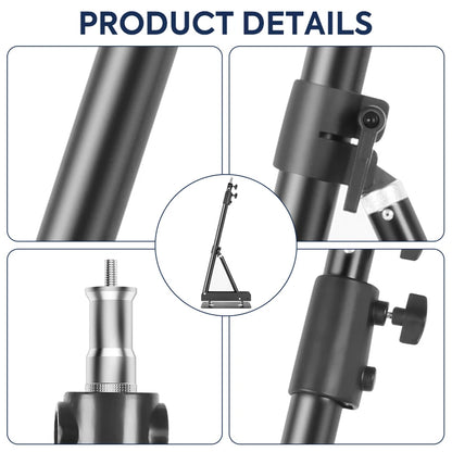 Adjustable LED Ring Light with Wireless Remote and Stand