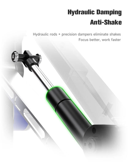 Heavy Duty Microscope Rotating Stand Dual Arm 360 Degree Support