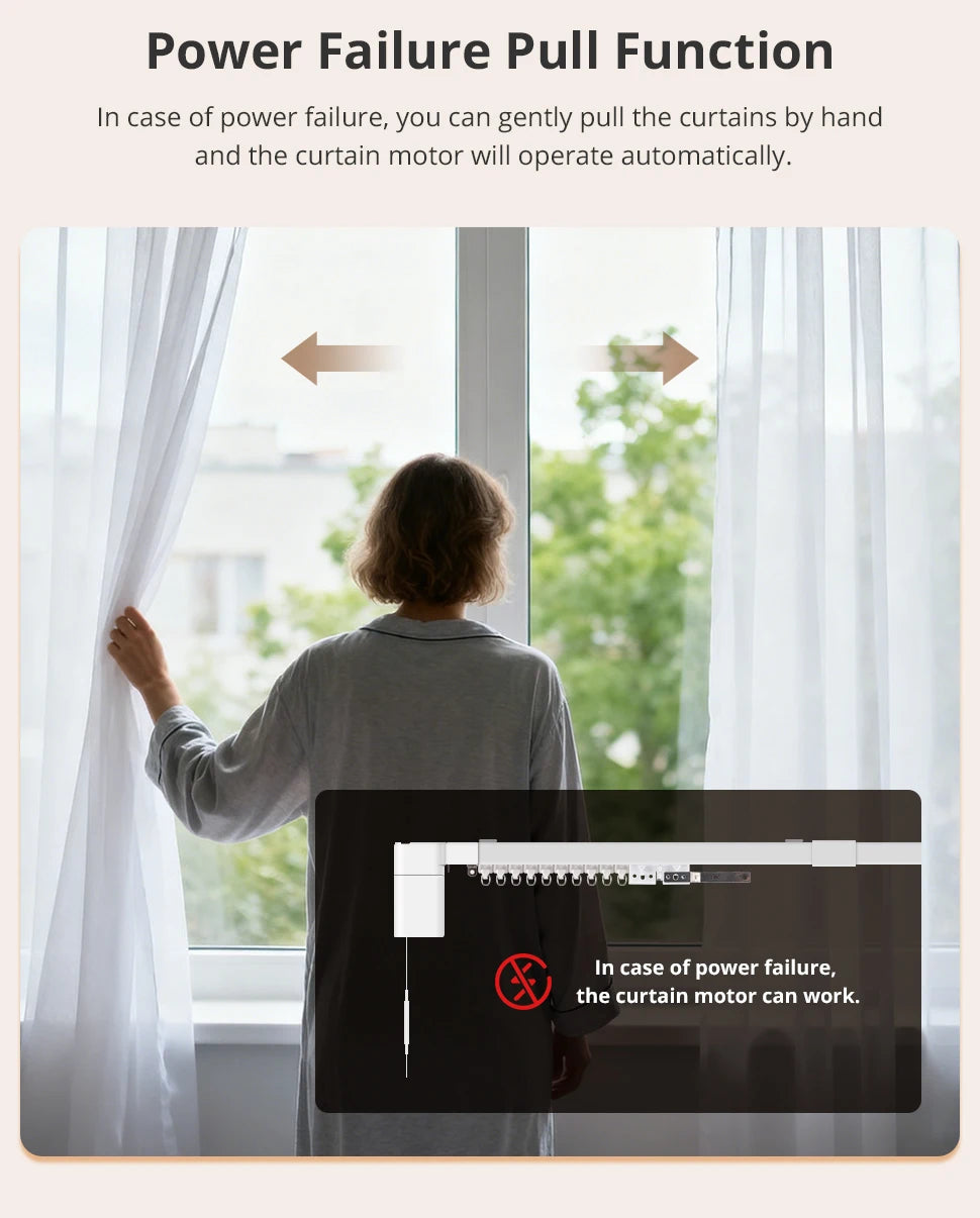 5m Home Automation Smart Curtain Motor for Alexa