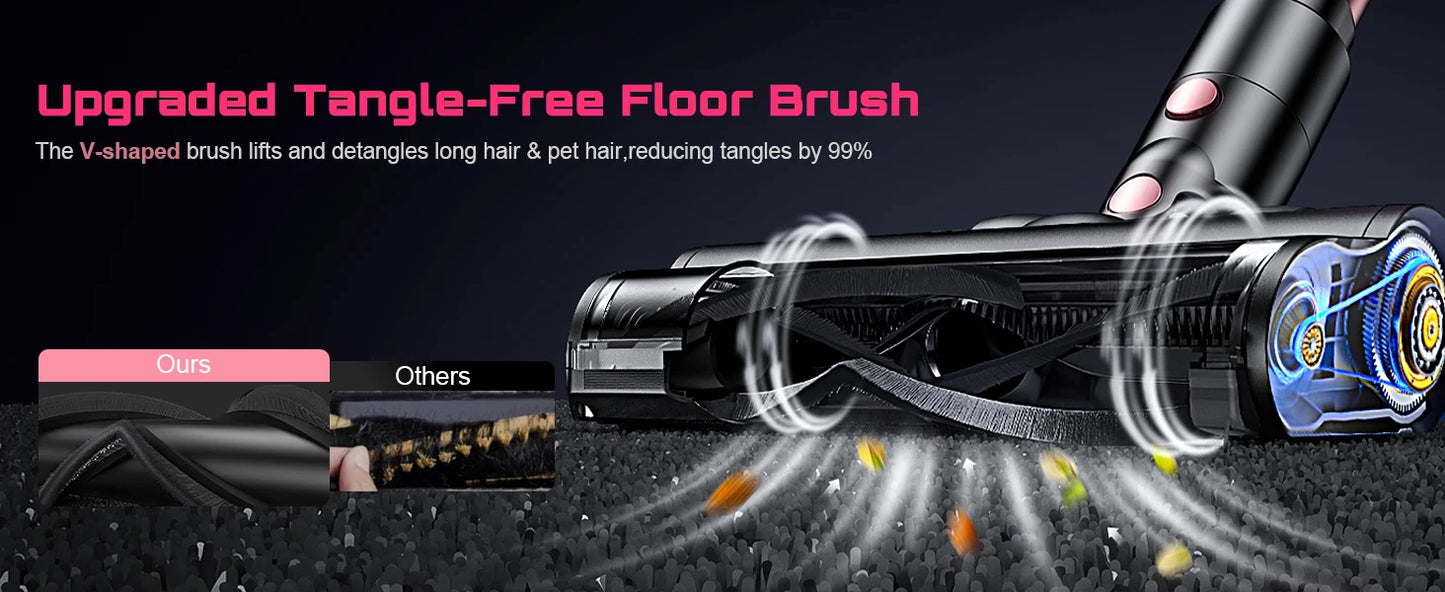 Cordless 55Kpa Vacuum Cleaner with Hose & Accessories