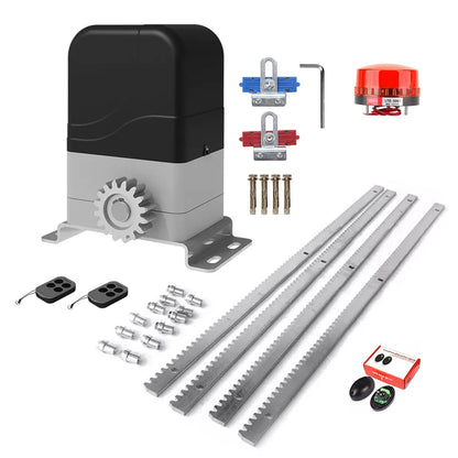 Automatic Sliding Gate Opener Kit with Light Sensor