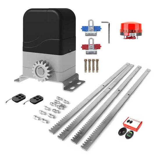 Automatic Sliding Gate Opener Kit with Light Sensor
