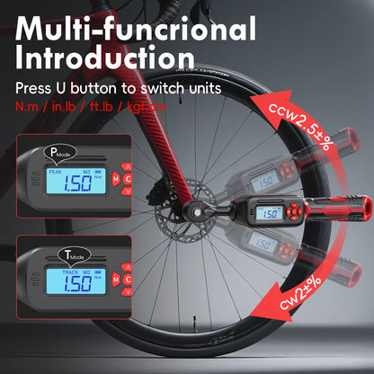 Precision Digital Torque Wrench ±2% Accuracy with Buzzer