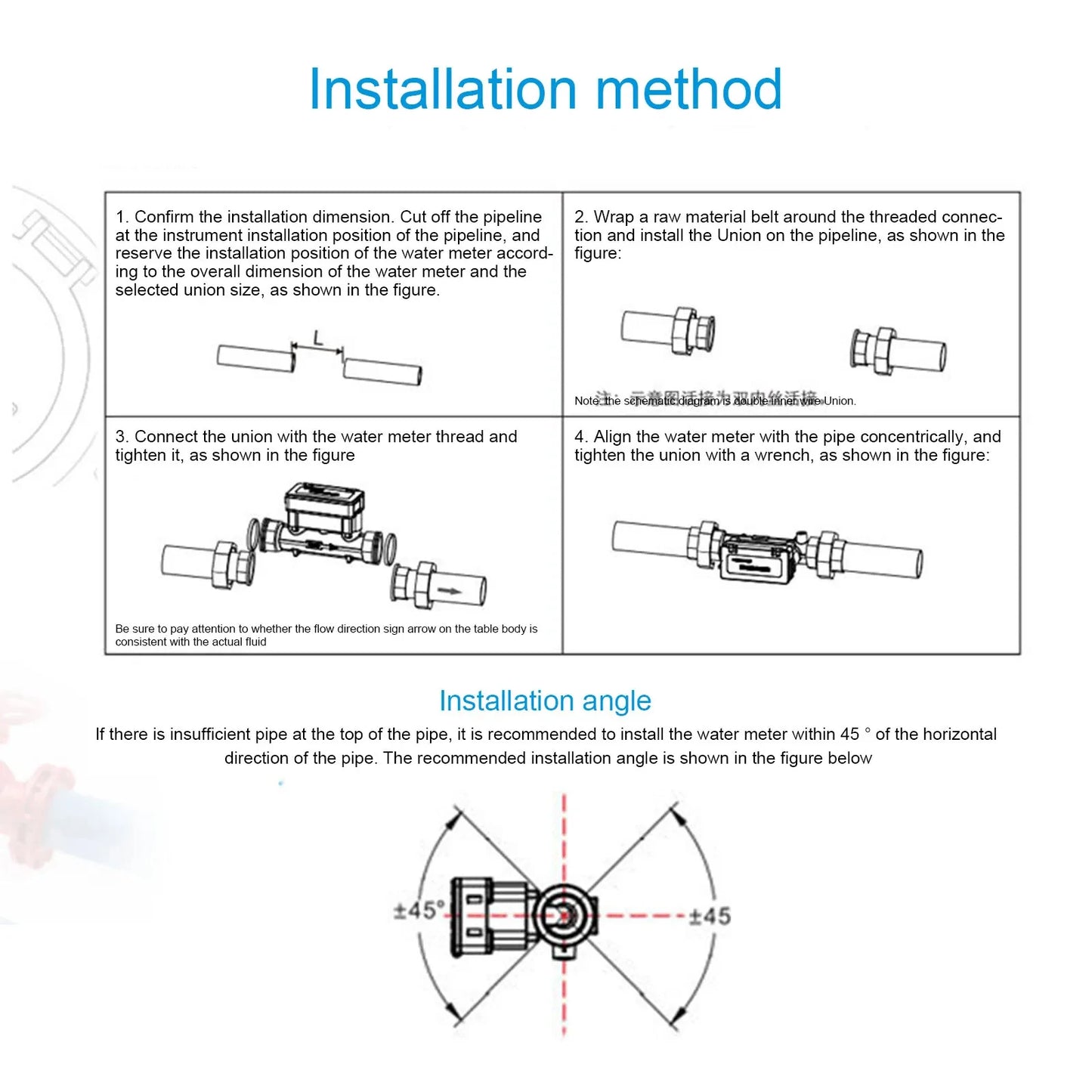 Water Meter with Smart Monitoring DN32 Wireless Ultrasonic