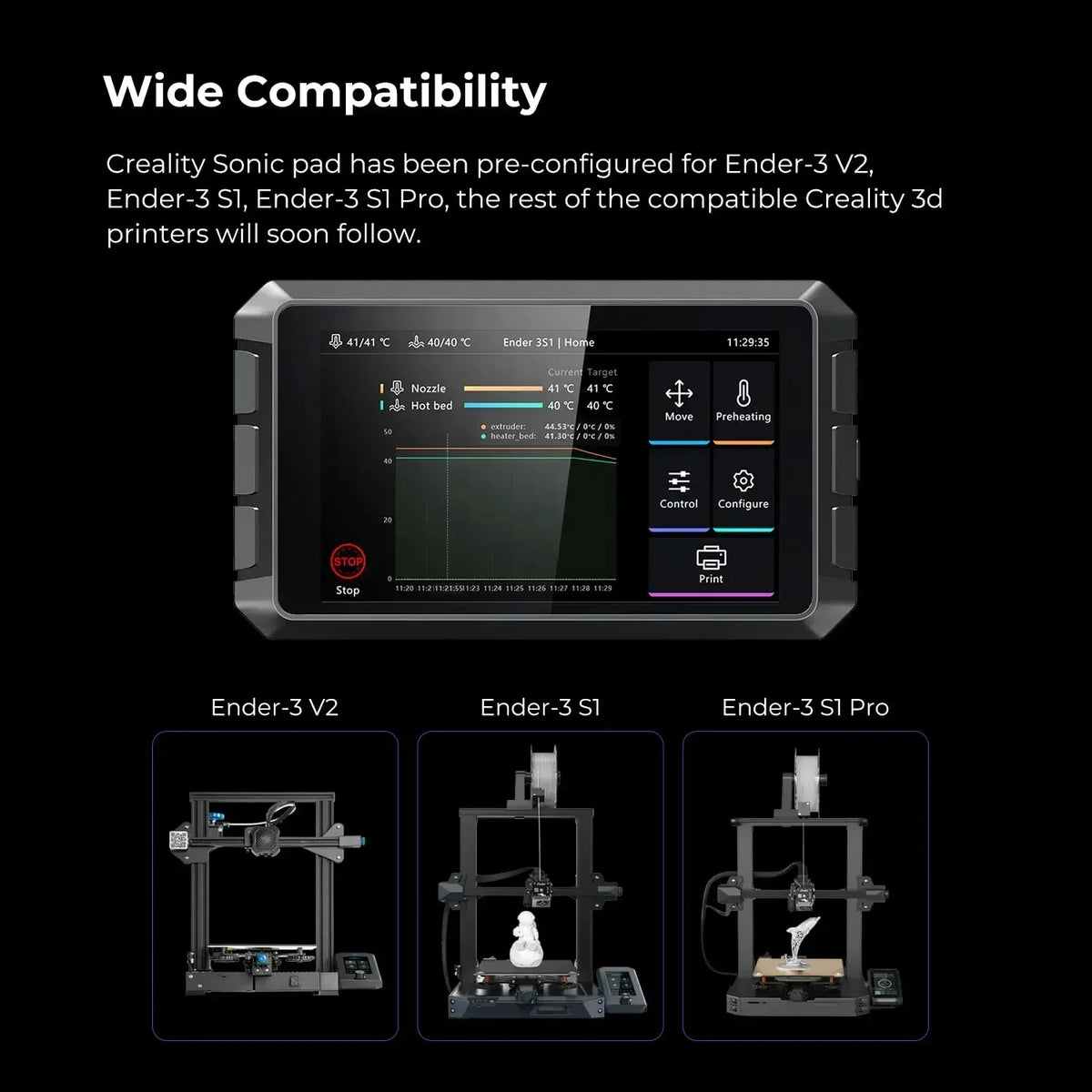 7-Inch Touchscreen Smart Pad for Compatible 3D Printers