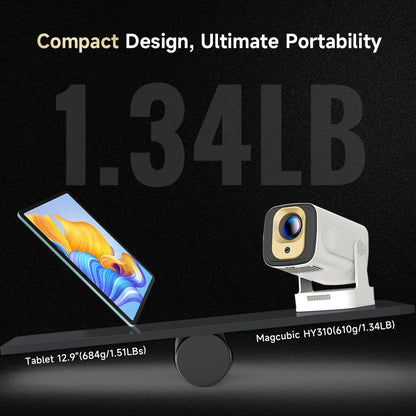 Portable 1080P Projector 4K Support Auto Focus Android 11