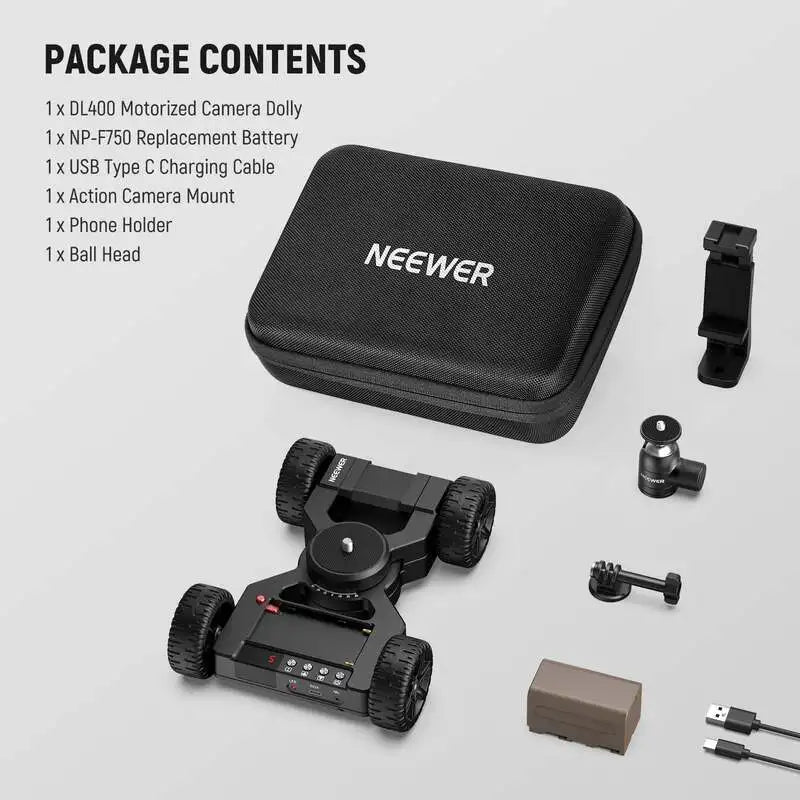 Motorized Camera Slider Dolly with App Control