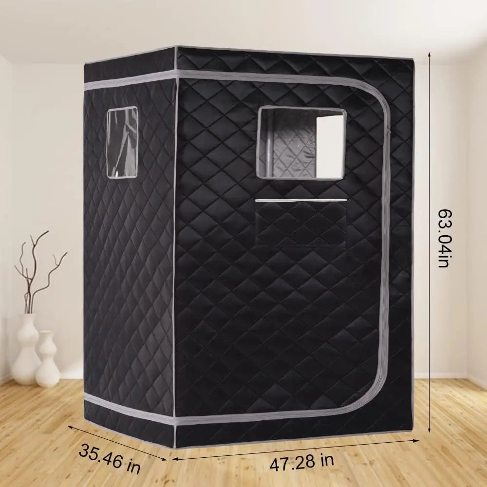 Large Portable Steam Sauna Tent with 4L Steamer