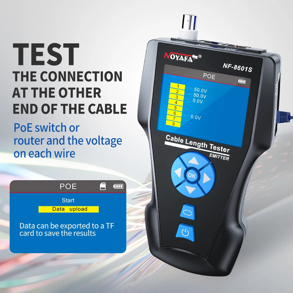 Network Cable Tracker with TDR Measurement PoE and Fault Detection