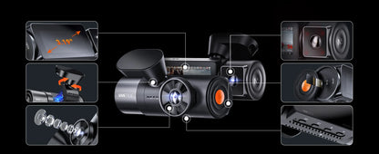 N5 4-Camera Car Dash Cam 2.7K HD
