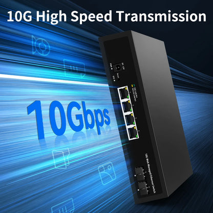 Smart Managed 10G Ethernet Switch 4 Port for Home Labs