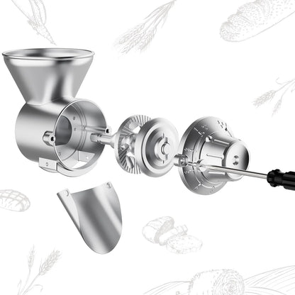 Adjustable Grain Mill Attachment for Dry Grains