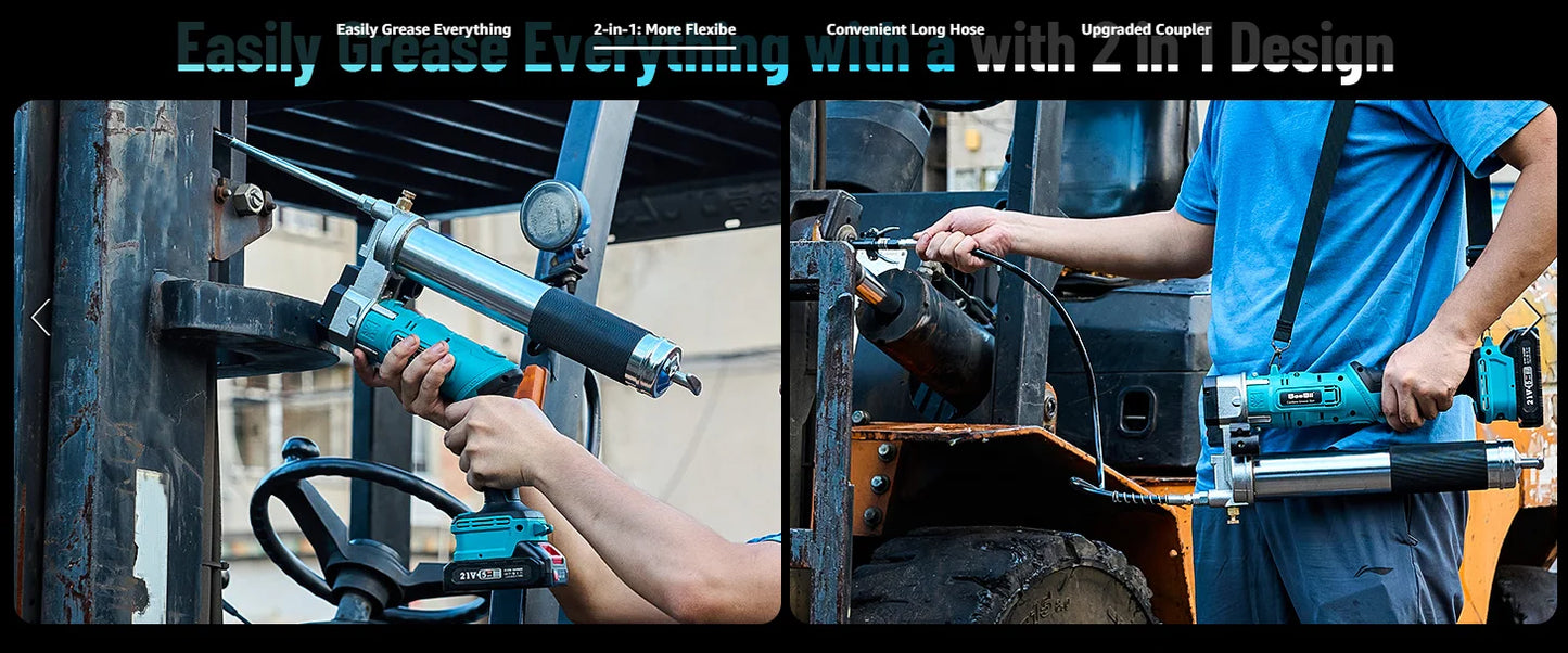 Heavy Duty 12000PSI Cordless Grease Gun 5.3oz per minute