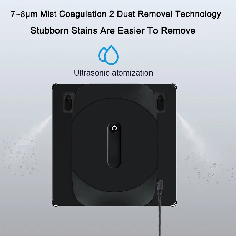 Automatic Glass Cleaner Robot with Water Spray and App