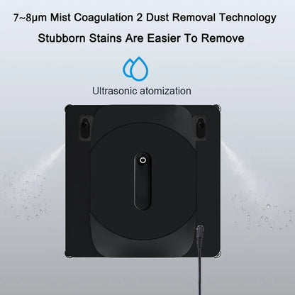 Automatic Glass Cleaner Robot with Water Spray and App
