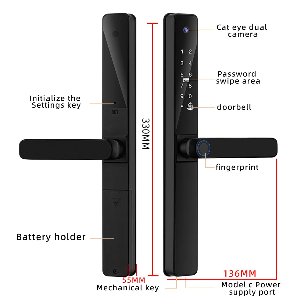 WiFi Smart Door Lock with Password Access