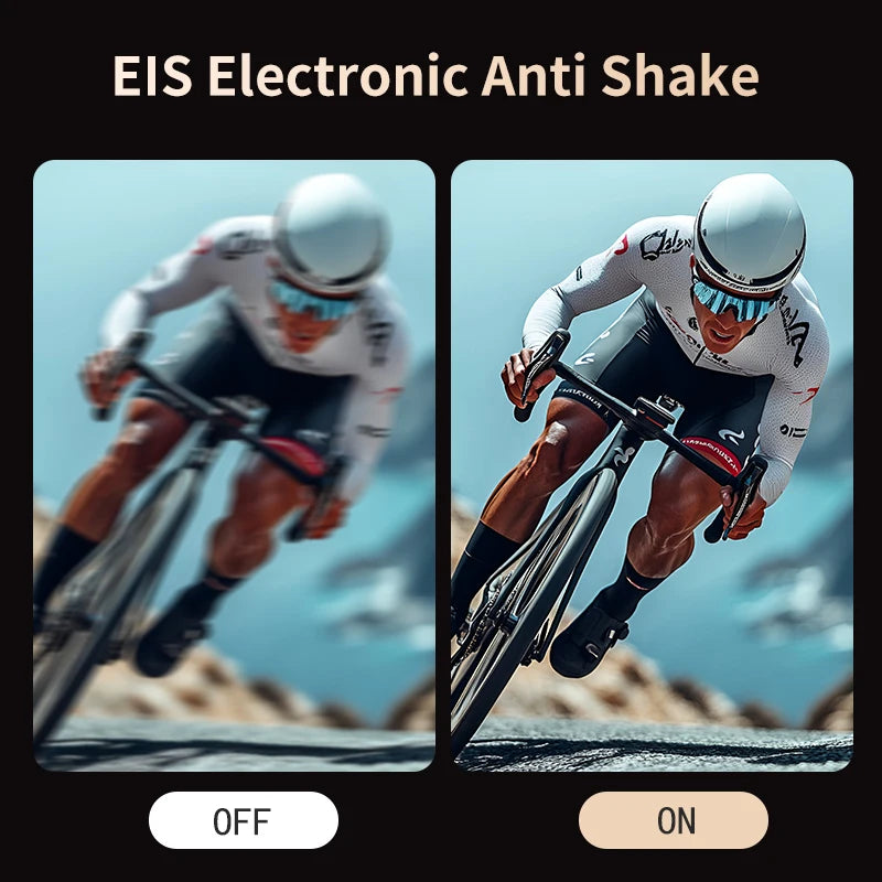 Waterproof 5K Action Camera for Bike and Helmet 32GB