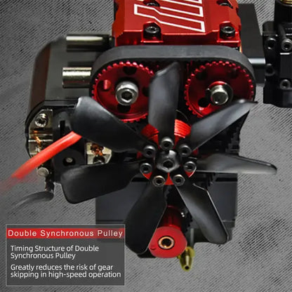 Compact 7cc Inline Nitro Engine Model Kit