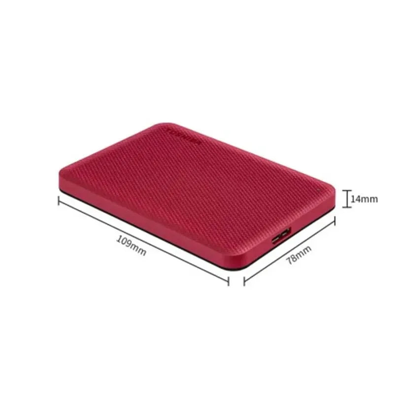 Red Sleek USB 3.0 2.5 External Drive