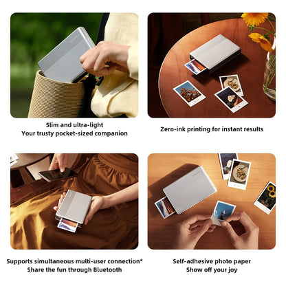 Compact Photo Printer Bundle 1S plus 20 Sheets Thermal Paper