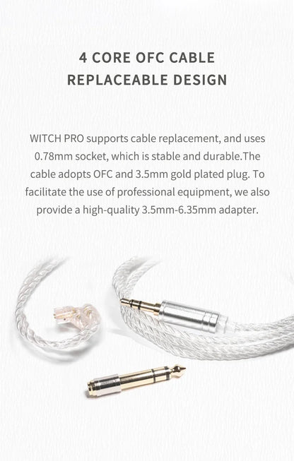 HiFi In Ear Earbuds 1DD 1BA 3.5mm Music Headset