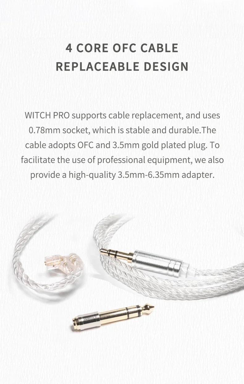 Portable Hybrid IEM Earphones Type C 1DD 1BA