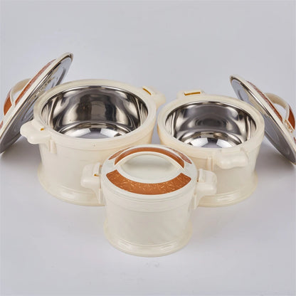 Large Capacity Thermal Rice Bucket Set White