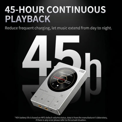 Portable HiFi Music Player 128GB 32Bit DSD256 Bluetooth