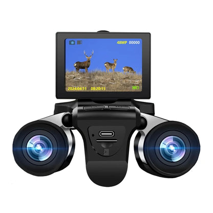 12X Optical Zoom Digital Binoculars Camera 48MP
