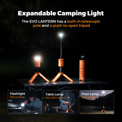 Telescopic Lantern with 12000mAh Rechargeable Battery