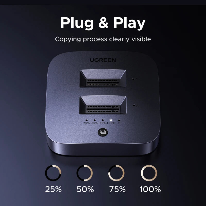 Dual-Bay M.2 SSD Enclosure with 4TB Storage Support