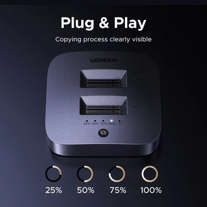 Dual-Bay M.2 SSD Enclosure with 4TB Storage Support