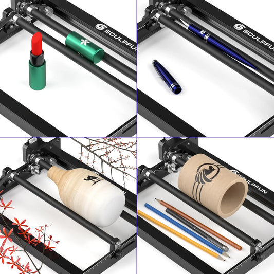 Cylindrical Object Laser Engraver Y-Axis Roller 150mm
