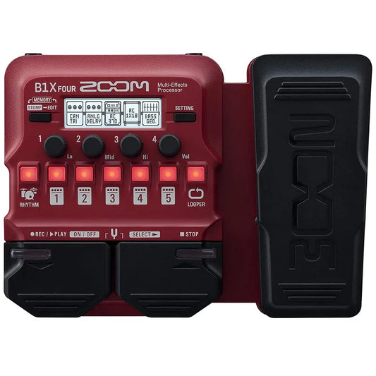 Zoom B1X FOUR Guitar Multi-Effects Pedal with Expression