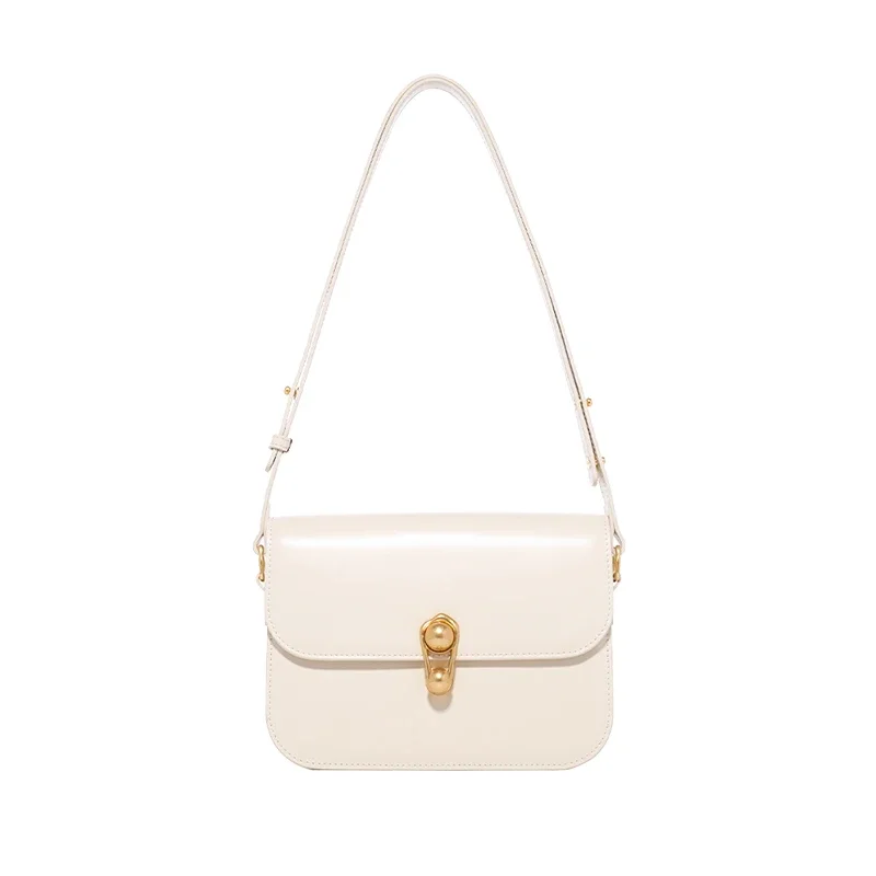 White Leather Women’s Shoulder Crossbody Bag